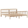 Miniatyrbilde 4 av 11: vidaXL Sengeramme uten madrass 180x200 cm heltre furu