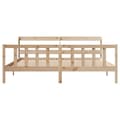 Miniatyrbilde 5 av 11: vidaXL Sengeramme uten madrass 180x200 cm heltre furu