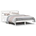 Miniatyrbilde 3 av 11: vidaXL Sengeramme uten madrass hvit 160x200 cm heltre furu
