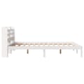 Miniatyrbilde 6 av 11: vidaXL Sengeramme uten madrass hvit 160x200 cm heltre furu