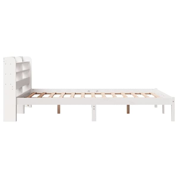 vidaXL Sengeramme uten madrass hvit 160x200 cm heltre furu