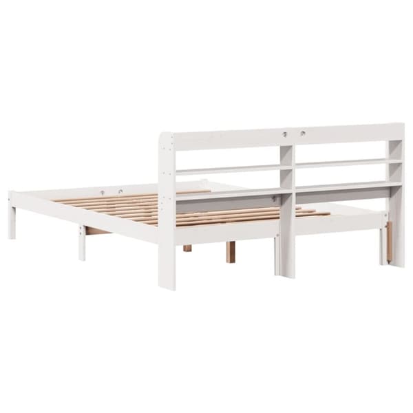 vidaXL Sengeramme uten madrass hvit 160x200 cm heltre furu
