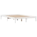 Miniatyrbilde 8 av 11: vidaXL Sengeramme uten madrass hvit 160x200 cm heltre furu