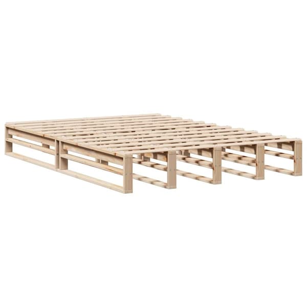 vidaXL Sänky ilman patjaa 120x190 cm täysi mänty