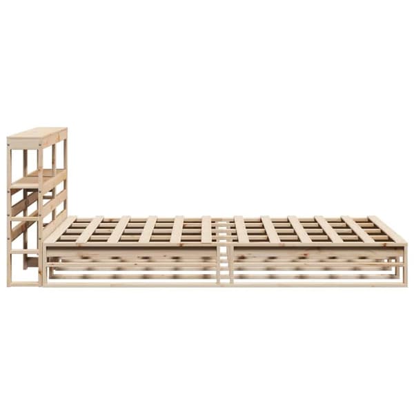 vidaXL Sengeramme uten madrass 150x200 cm heltre furu