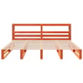 Miniatyrbilde 5 av 11: vidaXL Sengeramme uten madrass voksbrun 180x200 cm heltre furu