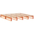 Miniatyrbilde 6 av 11: vidaXL Sengeramme uten madrass voksbrun 180x200 cm heltre furu