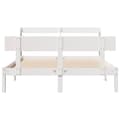Miniatyrbilde 5 av 11: vidaXL Sengeramme uten madrass hvit 140x190 cm heltre furu