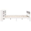 Miniatyrbilde 6 av 11: vidaXL Sengeramme uten madrass hvit 140x190 cm heltre furu