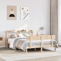 Miniatyrbilde 2 av 11: vidaXL Sengeramme uten madrass 120x190 cm heltre furu