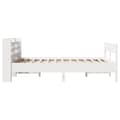 Miniatyrbillede 6 af 11: vidaXL sengeramme uden madras 135x190 cm massivt fyrretræ hvid
