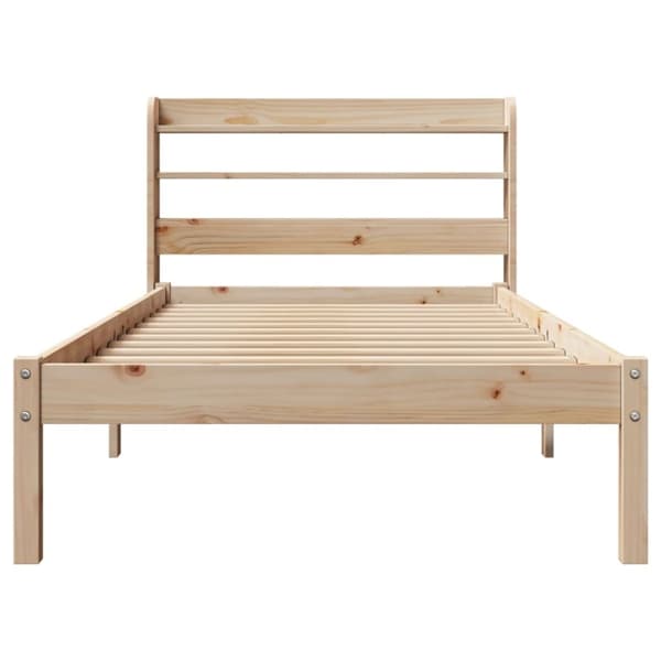 vidaXL sengeramme uden madras 90x190 cm massivt fyrretræ