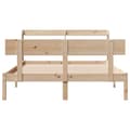Miniatyrbilde 5 av 11: vidaXL Sengeramme uten madrass 160x200 cm heltre furu