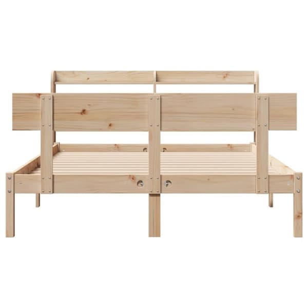 vidaXL Sengeramme uten madrass 160x200 cm heltre furu