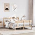 Miniatyrbilde 2 av 11: vidaXL Sengeramme uten madrass 160x200 cm heltre furu