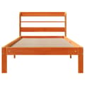 Miniatyrbilde 5 av 11: vidaXL Sengeramme uten madrass voksbrun 90x200 cm heltre furu