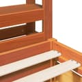 Miniatyrbilde 10 av 11: vidaXL Sengeramme uten madrass voksbrun 75x190 cm heltre furu