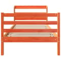 Miniatyrbilde 5 av 11: vidaXL Sengeramme uten madrass voksbrun 90x190 cm heltre furu