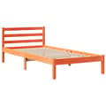 Miniatyrbilde 6 av 11: vidaXL Sengeramme uten madrass voksbrun 90x190 cm heltre furu
