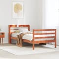Miniatyrbilde 2 av 11: vidaXL Sengeramme uten madrass voksbrun 90x190 cm heltre furu