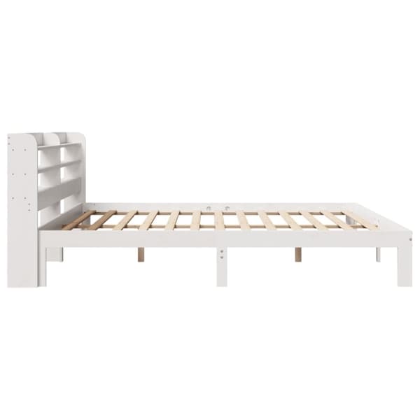 vidaXL sengeramme med sengegavl 180x200 cm massivt fyrretræ
