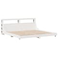 Miniatyrbillede 4 af 11: vidaXL sengeramme uden madras 180x200 cm massivt fyrretræ hvid