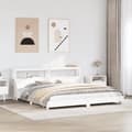 Miniatyrbillede 2 af 11: vidaXL sengeramme uden madras 180x200 cm massivt fyrretræ hvid
