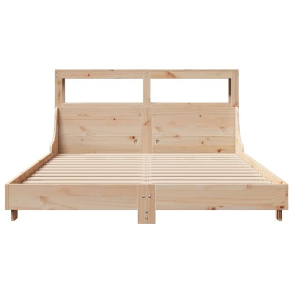 vidaXL sengeramme uden madras 150x200 cm massivt fyrretræ