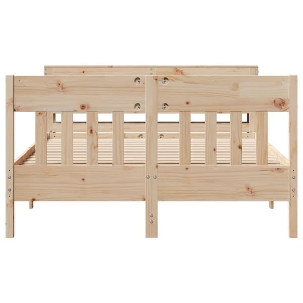 vidaXL sengeramme uden madras 120x200 cm massivt fyrretræ
