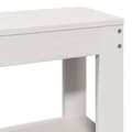 Miniatyrbilde 11 av 11: vidaXL Sengeramme med madrass hvit 200x200 cm heltre furu