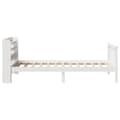 Miniatyrbilde 6 av 11: vidaXL Sengeramme uten madrass hvit 90x200 cm heltre furu