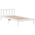 Miniatyrbilde 8 av 11: vidaXL Sengeramme uten madrass hvit 90x200 cm heltre furu