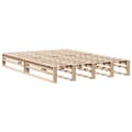 Miniatyrbilde 6 av 11: vidaXL Sengeramme uten madrass 120x200 cm heltre furu