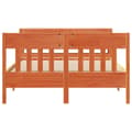 Miniatyrbilde 5 av 11: vidaXL Sengeramme uten madrass voksbrun 120x190 cm heltre furu
