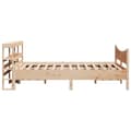 Miniatyrbilde 8 av 11: vidaXL Sengeramme med hodegavl 150x200 cm heltre furu