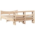 Miniatyrbilde 9 av 11: vidaXL Sengeramme med hodegavl 150x200 cm heltre furu
