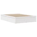 Miniatyrbilde 6 av 11: vidaXL Sengeramme med hodegavl hvit 135x190 cm heltre furu