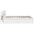 Miniatyrbilde 8 av 11: vidaXL Sengeramme med hodegavl hvit 135x190 cm heltre furu
