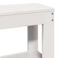 Miniatyrbilde 11 av 11: vidaXL Sengeramme med hodegavl hvit 135x190 cm heltre furu