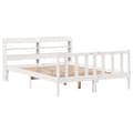 Miniatyrbilde 4 av 11: vidaXL Sengeramme uten madrass hvit 140x190 cm heltre furu