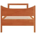 Miniatyrbilde 5 av 11: vidaXL Sengeramme med hodegavl voksbrun 75x190 cm heltre furu