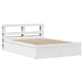 Miniatyrbilde 3 av 11: vidaXL Sengeramme med hodegavl hvit 160x200 cm heltre furu