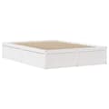Miniatyrbilde 6 av 11: vidaXL Sengeramme med hodegavl hvit 160x200 cm heltre furu