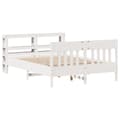 Miniatyrbilde 3 av 11: vidaXL Sengeramme uten madrass hvit 140x190 cm heltre furu