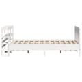 Miniatyrbilde 6 av 11: vidaXL Sengeramme uten madrass hvit 140x190 cm heltre furu