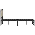 Miniatyrbilde 7 av 11: vidaXL Sengeramme i metall uten madrass sonoma eik 140x190 cm