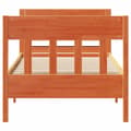Miniatyrbilde 5 av 11: vidaXL Sengeramme uten madrass voksbrun 75x190 cm heltre furu