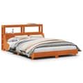 Miniatyrbilde 1 av 11: vidaXL Sengeramme uten madrass voksbrun 120x200 cm heltre furu
