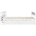 Miniatyrbilde 8 av 11: vidaXL Sengeramme uten madrass hvit 140x200 cm heltre furu