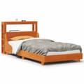 Miniatyrbilde 3 av 11: vidaXL Sengeramme uten madrass voksbrun 90x190 cm heltre furu